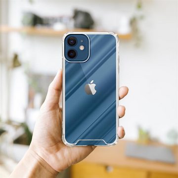 Cadorabo Handyhülle Apple iPhone 12 MINI Apple iPhone 12 MINI, Hülle und 2x Tempered Schutzglas - Schutzhülle - Cover Case