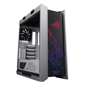 Asus Gaming-Gehäuse ROG Strix Helios White Edition, (ATX/EATX Mid-Tower, 1 St., mit gehärtetem Glas), RGB Beleuchtung, GPU, Aluminium, Aura Sync, 420mm Radiator, Weiß
