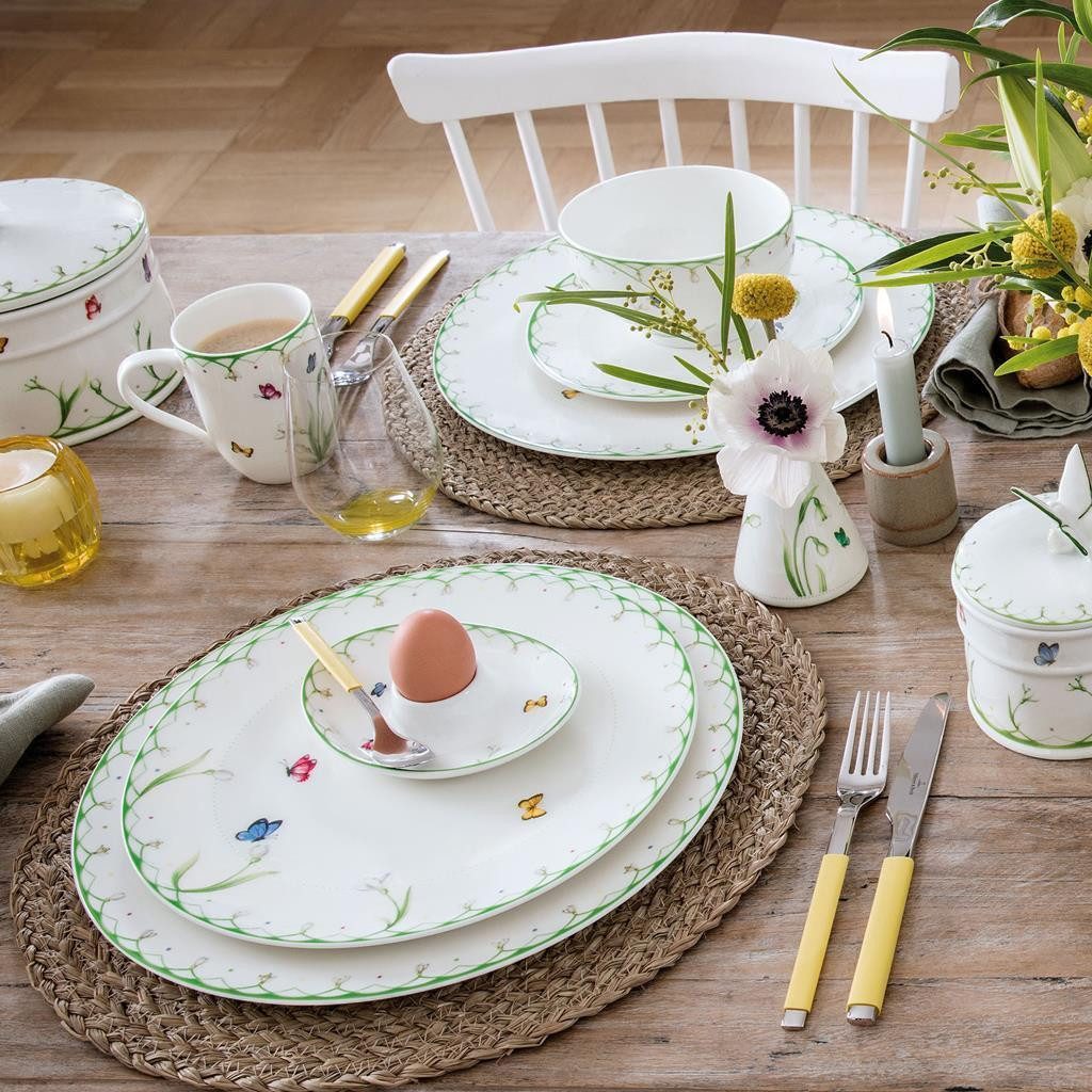 Villeroy & Boch Eierbecher Colourful Spring Eierbecher 4er Set, (4er Set, 4-tlg., 4 Eierbecher)