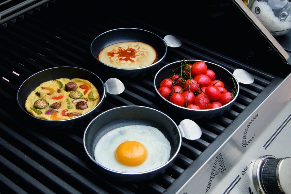 CADAC Bratpfanne Cadac Pfannen Egg Aluminium Pfännchen Set & Tapas Set 4tlg