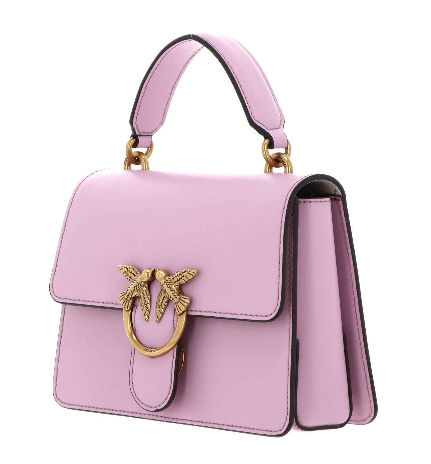 PINKO Handtasche Top Handle Mini Light, aus echtem Rindsleder