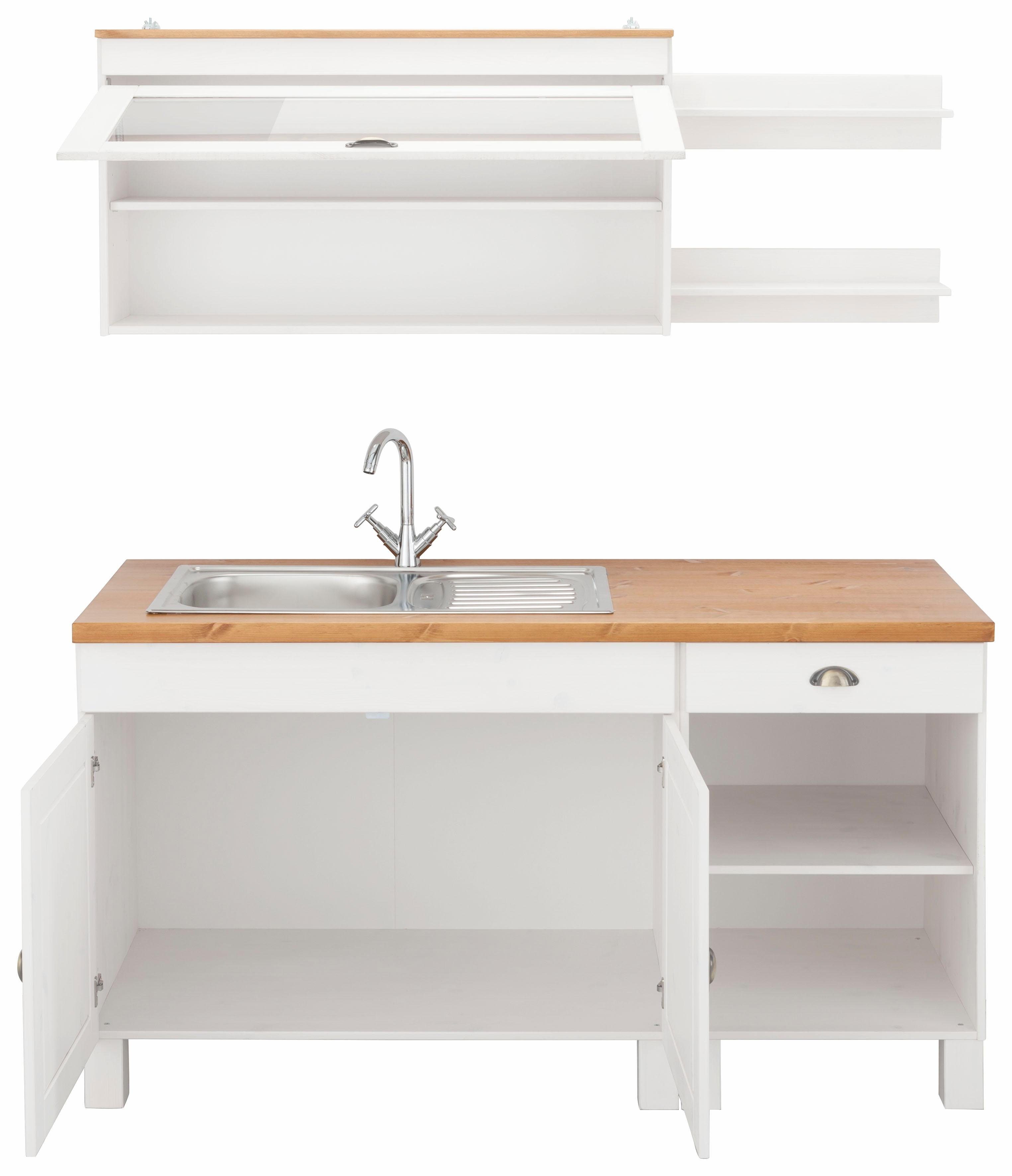 Home affaire Pantryküche Oslo, Breite 150 cm, Arbeitsplatte 35mm stark, ohne E-Geräte