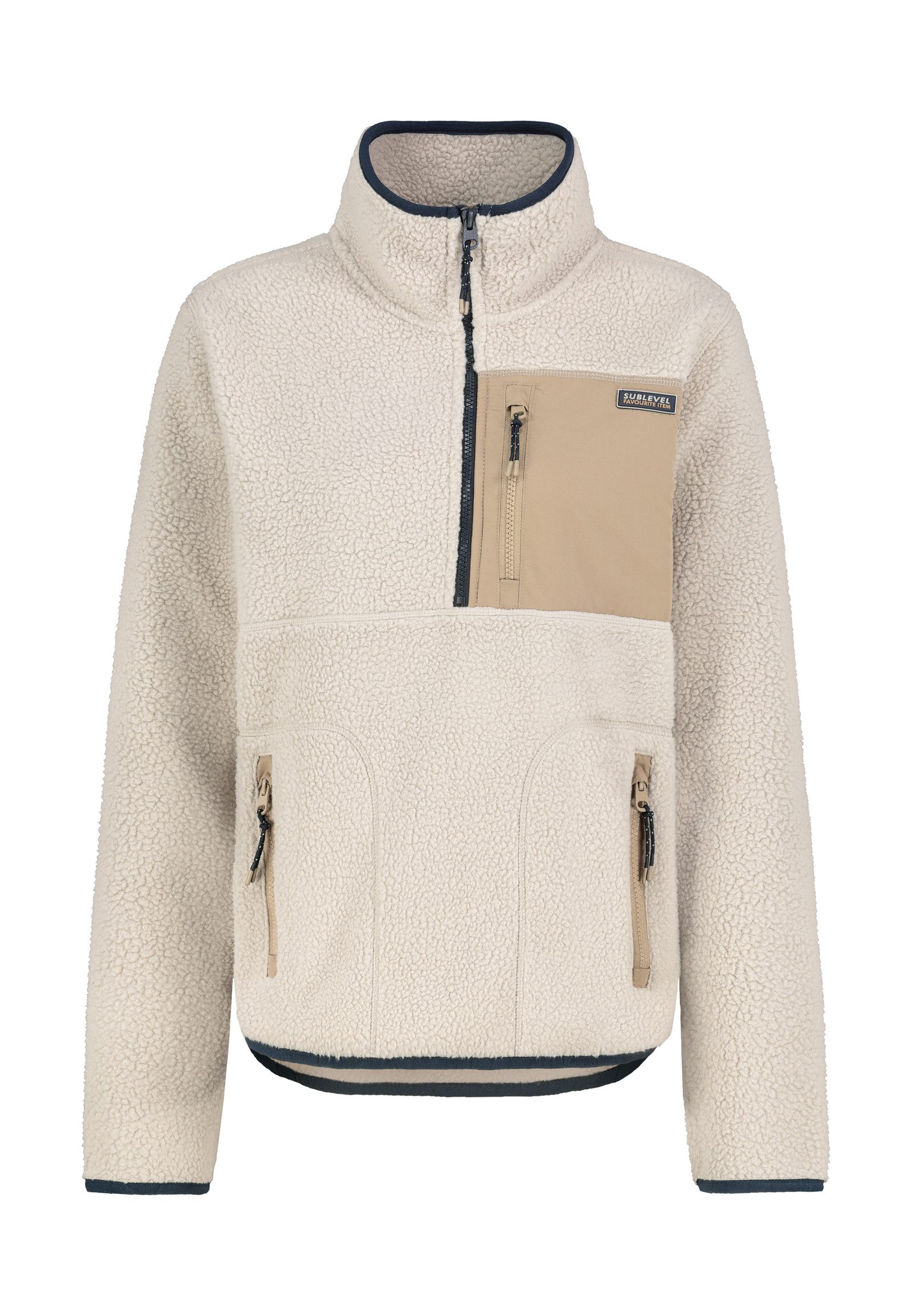 Fleecejacke Damen Half-Zip Fleecejacke Reißverschluss