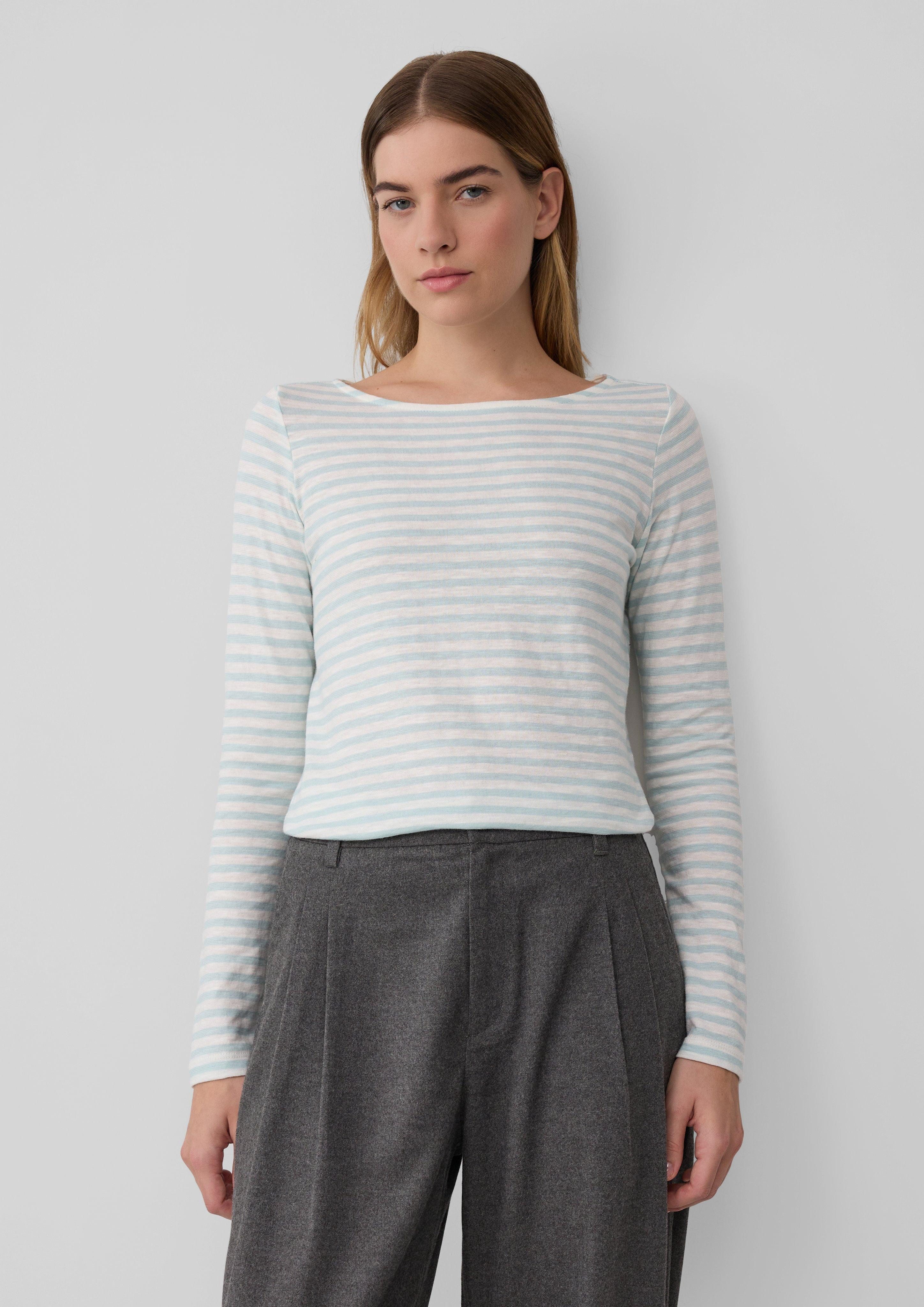 s.Oliver Langarmshirt Longsleeve in Streifen-Optik mit günstig online kaufen