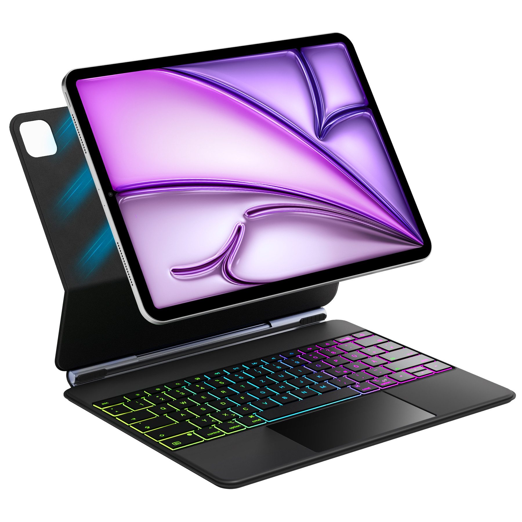 Inateck Magic Keyboard für iPad Air M3 M2, iPad Air Pro 10.9/11/12.9/13 Zoll iPad-Tastatur