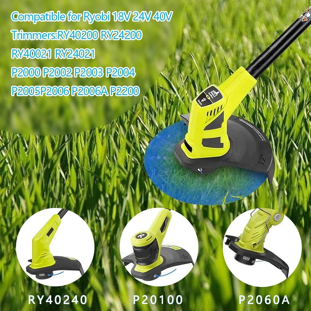 FELIXLEO Rasentrimmer-Ersatzspule 18x Trimmer Spule für Ryobi One+ AC14RL3A RAC124 OLT1832 18V-40V, (1-St)
