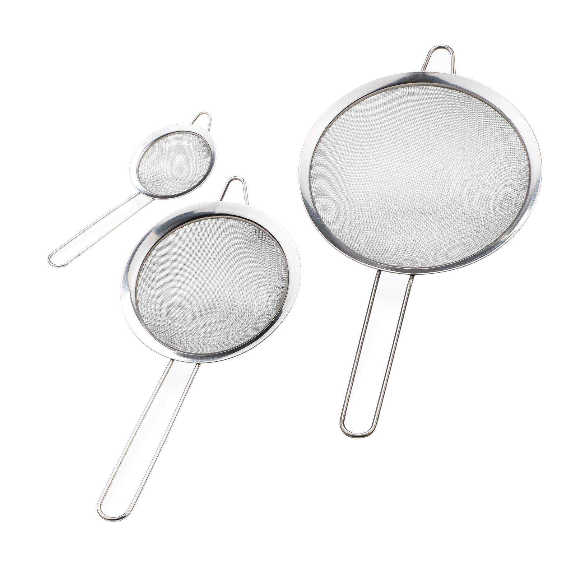 Haushalt International Küchensieb Küchensieb-Set, 3-tlg. Durchmesser: 8/14/20cm, (1-St)