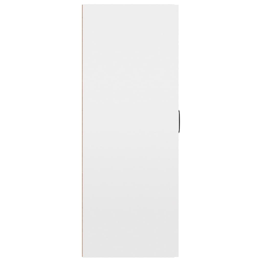 Holzwerkstoff cm 69,5x34x90 Hochglanz-Weiß (1-St) vidaXL Hängeschrank Fächerschrank