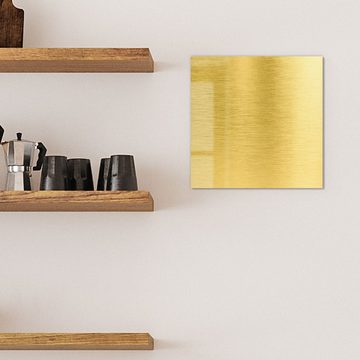 DEQORI Magnettafel 'Gebürstete Goldoberfläche', Whiteboard Pinnwand beschreibbar