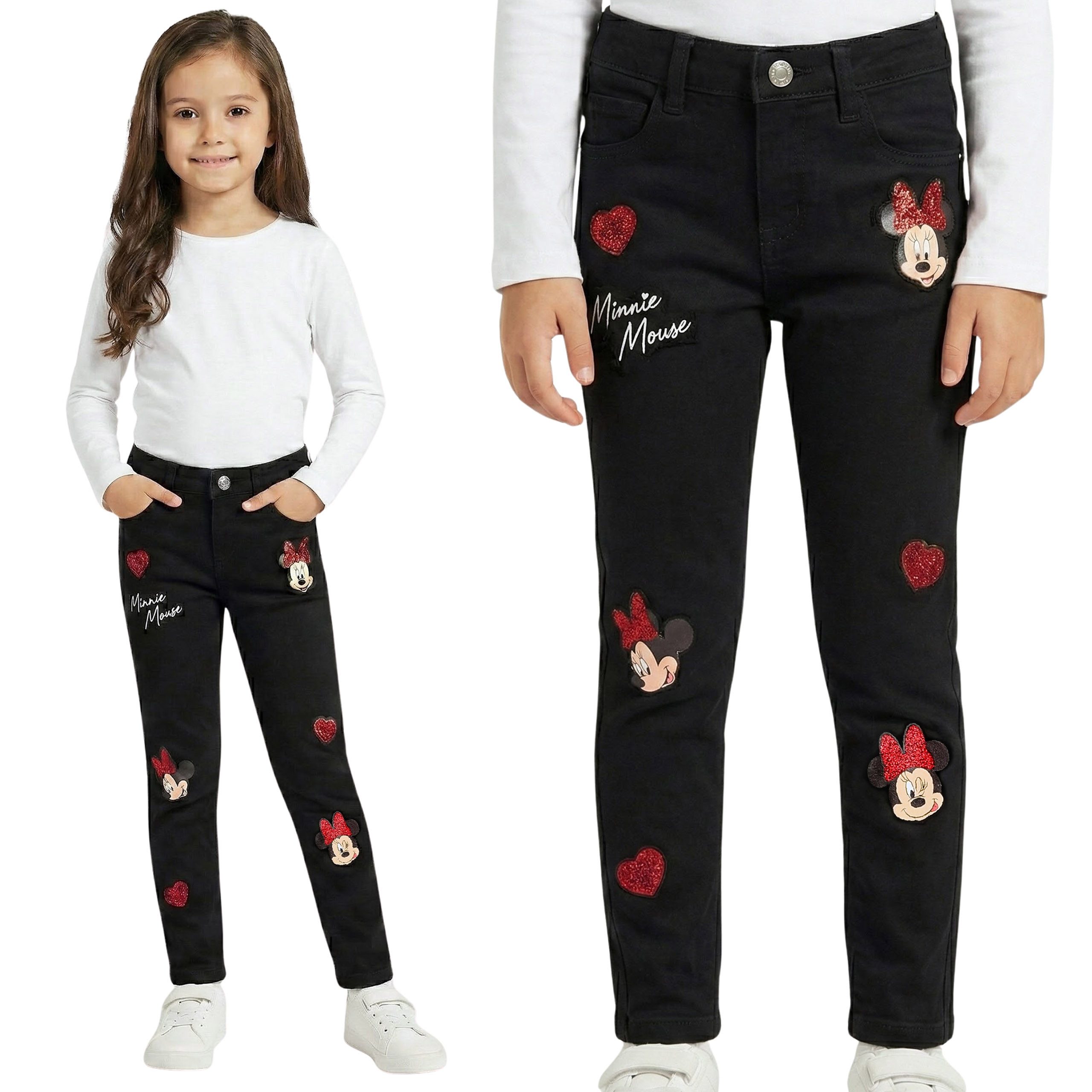 Sarcia.eu Schlupfhose DISNEY Minnie Mouse Jeanshose für Mädchen, bequeme Jeans