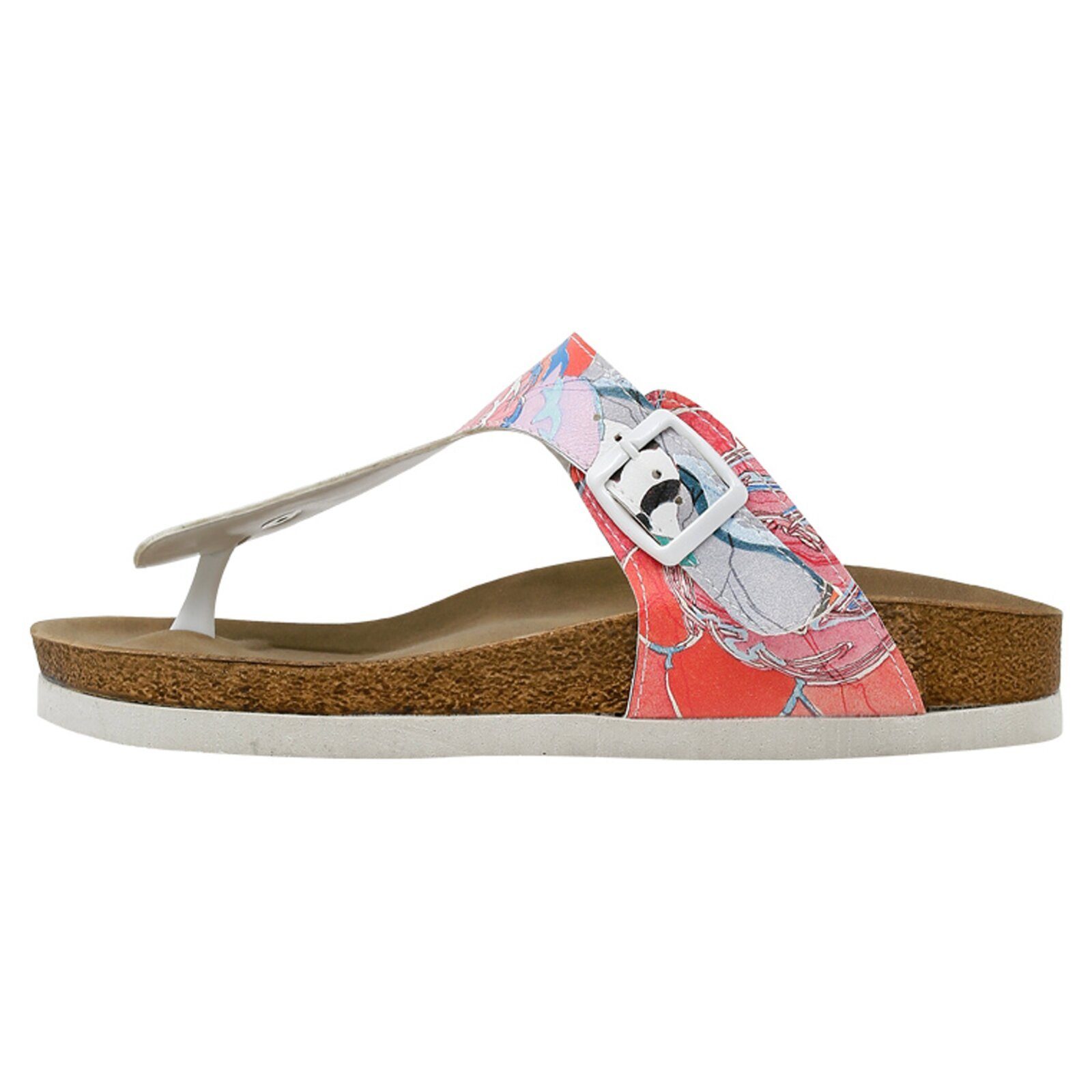 DOGO Lila Zehentrenner Hello Damen Sandalen Zehentrenner Handgefertigt