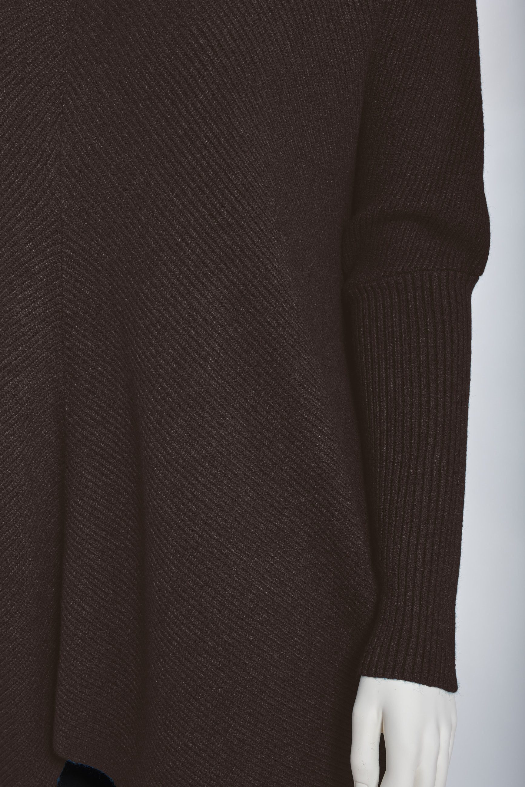 PEKIVESSA Longpullover Oversized langer Rollkragenpullover Damen Fledermausärmel (Einzelartikel, 1-tlg) hinten länger