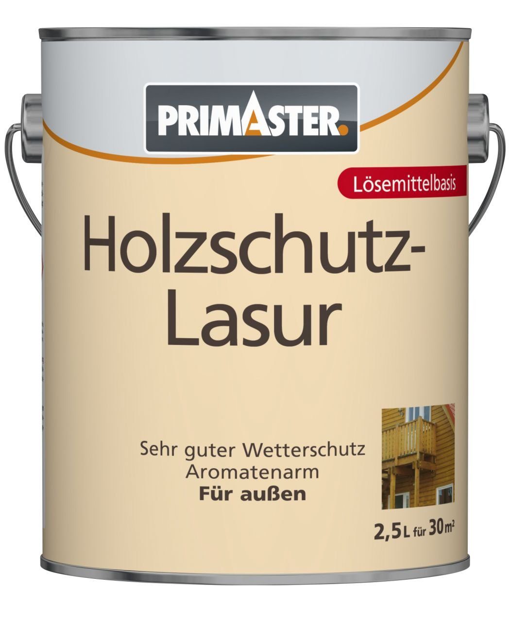 Holzschutzlasur Primaster Primaster Lasur nussbaum 2,5 L