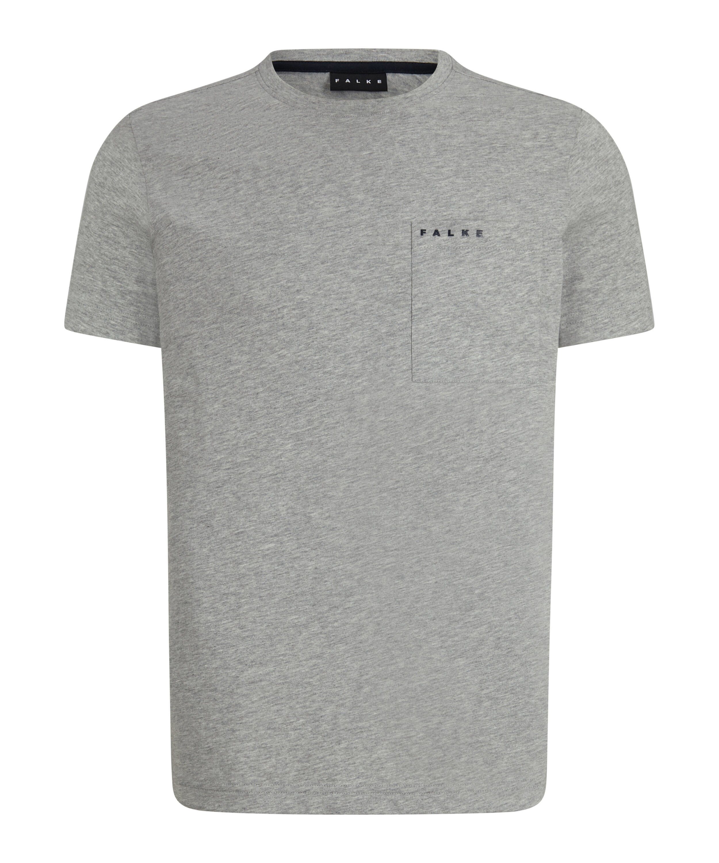 grey FALKE light T-Shirt (1-tlg) (3400) hochwertiger Pima-Baumwolle aus