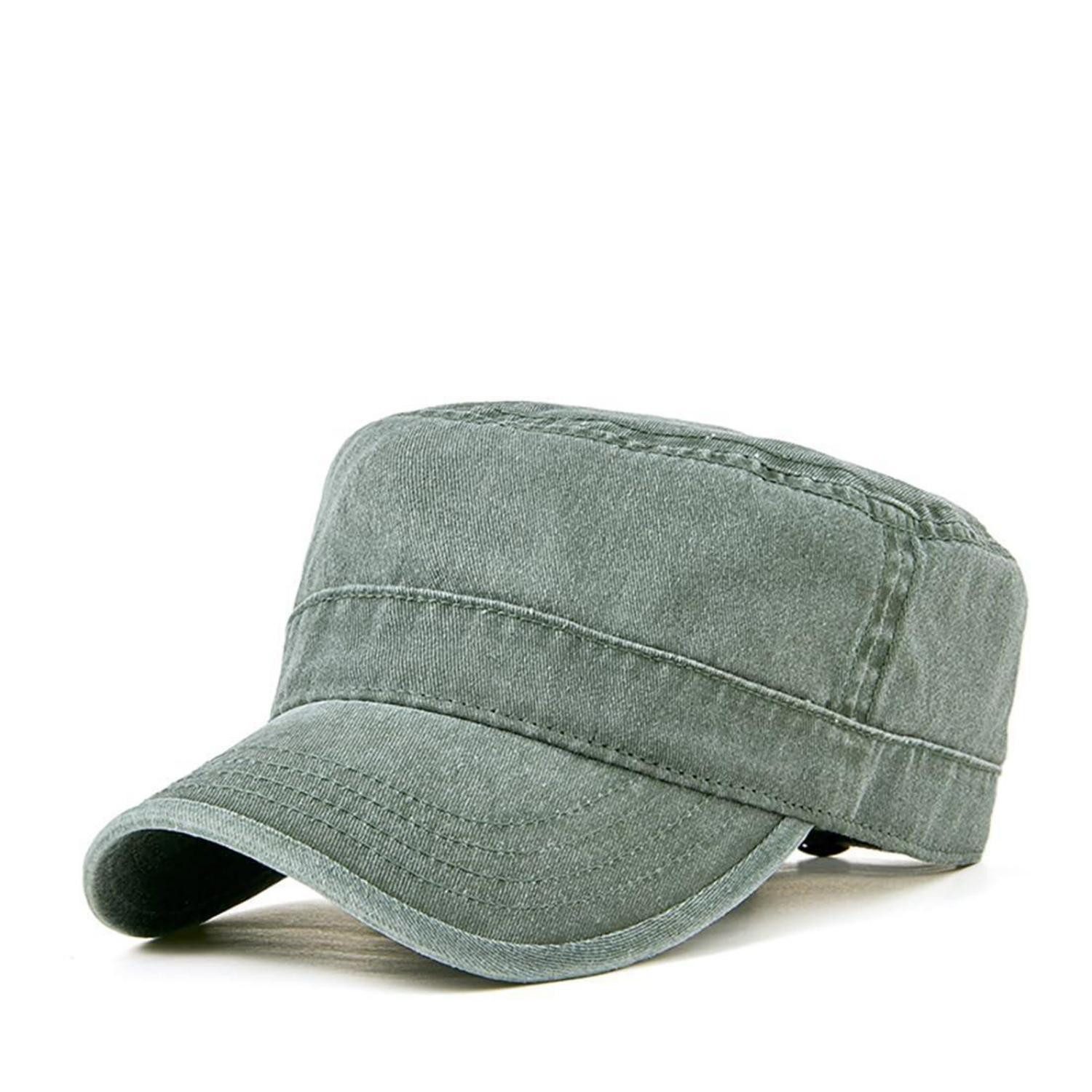 LuxusKollektion Army Cap Basecap Herren Damen Denim Baumwolle Sonnenschutz Militär M 1 Hellgrün