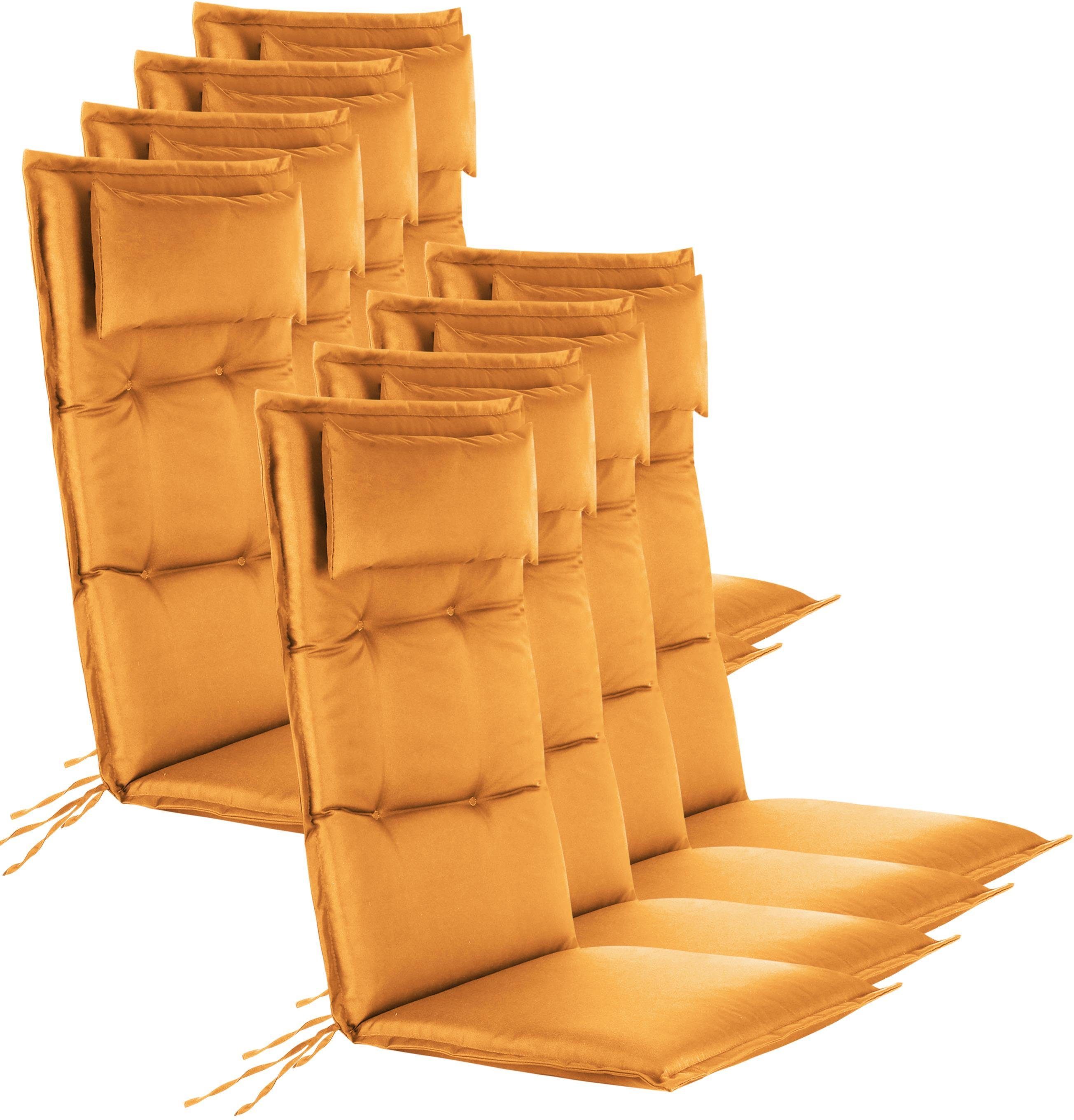 Aspero Hochlehnerauflage, Gepolsterte und wasserdichte Outdoor Auflage