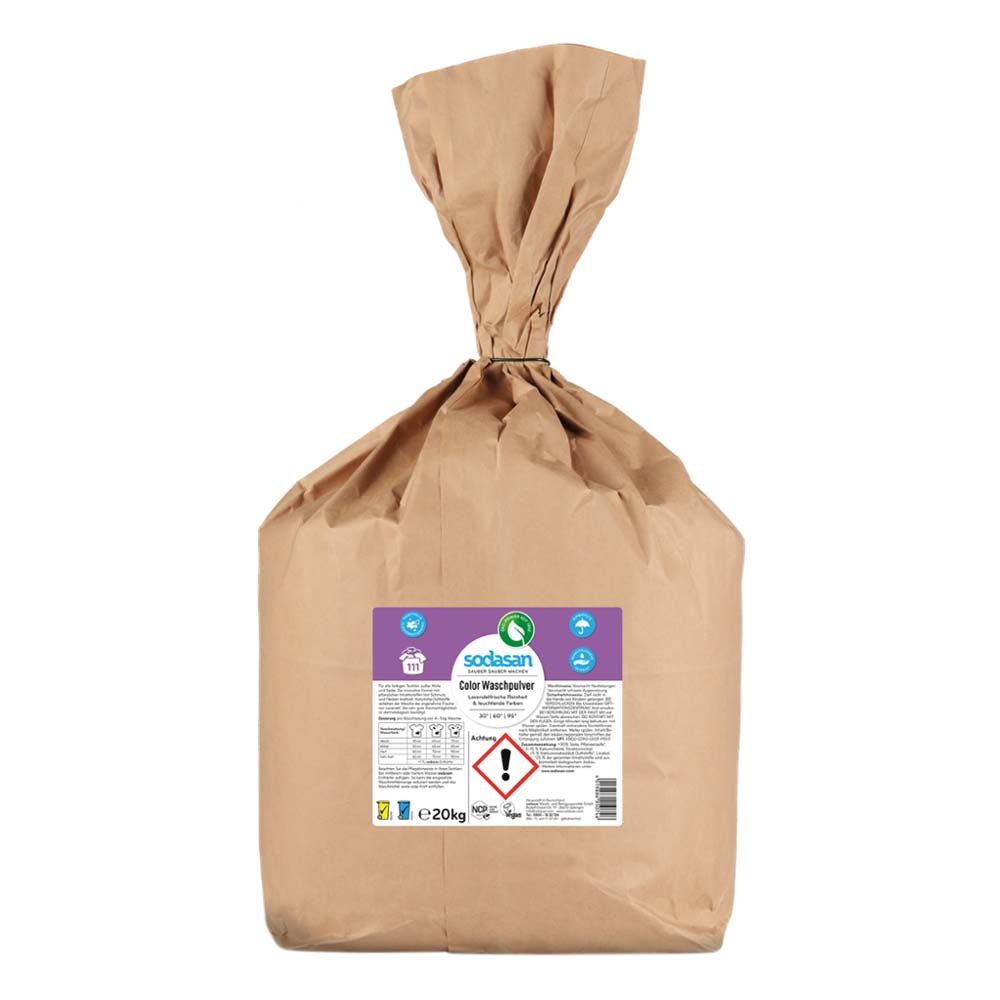 Sodasan Color Waschpulver Sack - Lavendel 20kg Colorwaschmittel