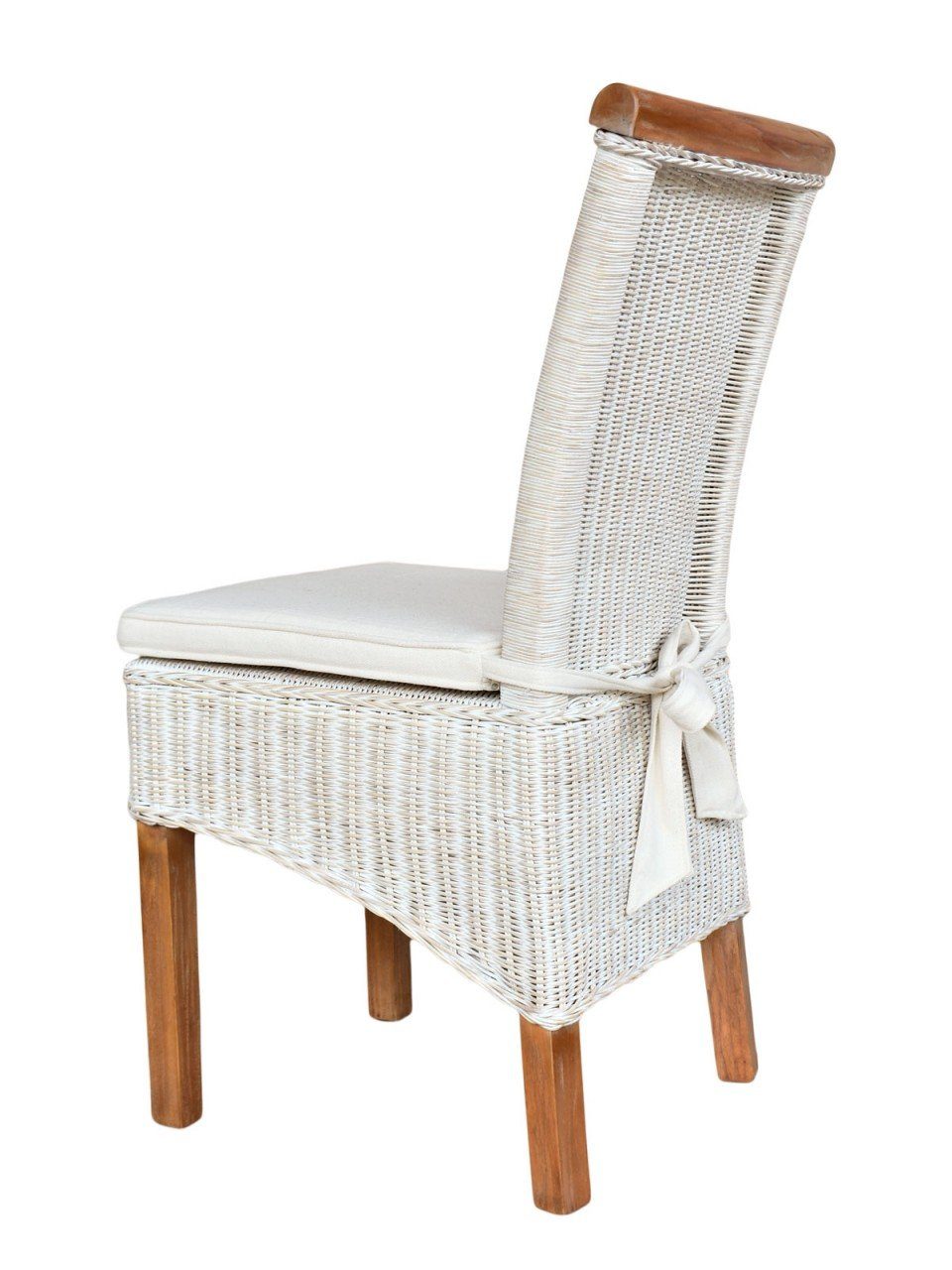 Stück weiß, 6 Stuhl soma Sessel Set Esszimmer-Stühle Sessel Rattanstühle Perth Sitzplatz Sitzkissen, Soma Sitzmöbel