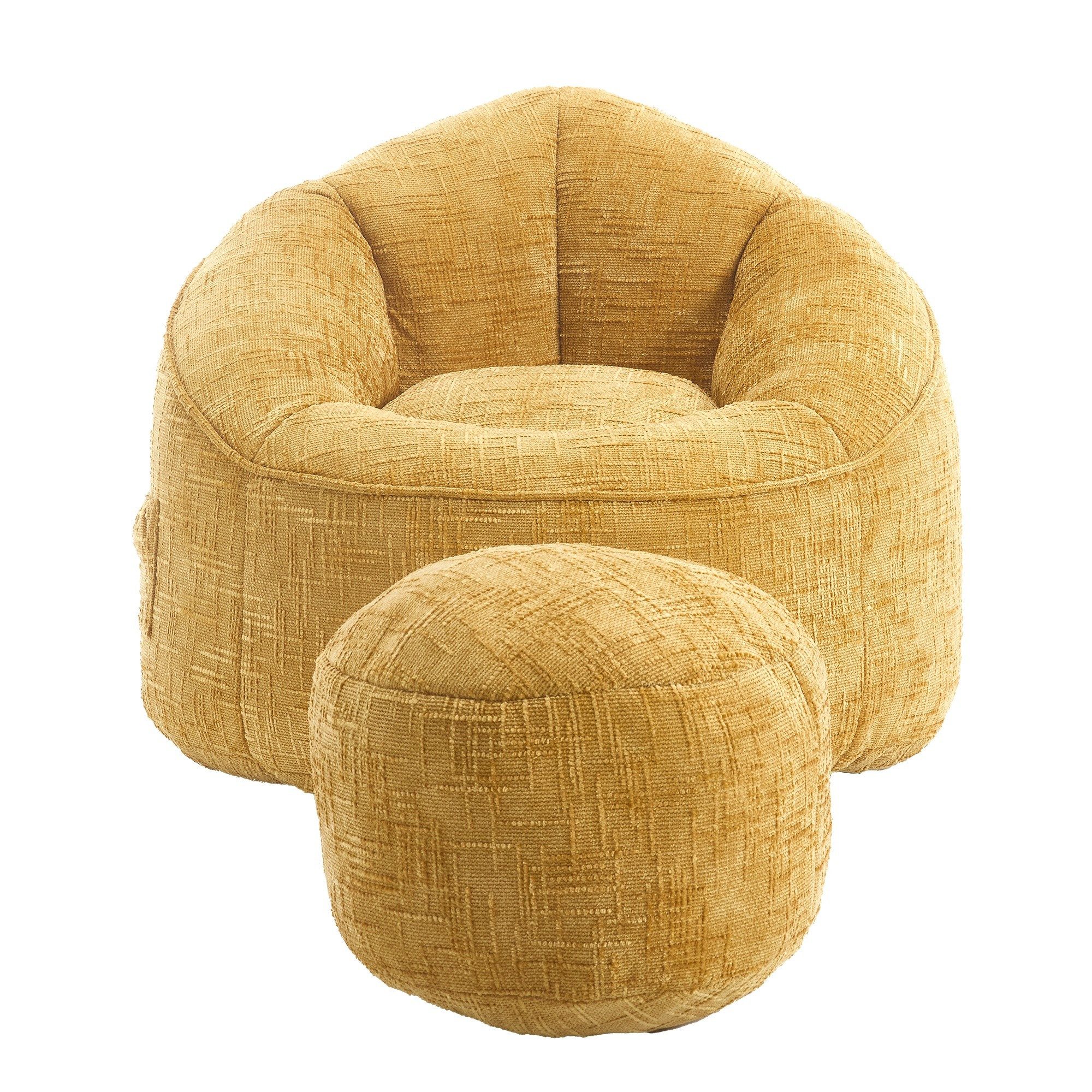 LVHOM Sitzsack (Sitz/Hocker): 89x88x76cm/40x40x30cm, Großartiges Chenille-L günstig online kaufen