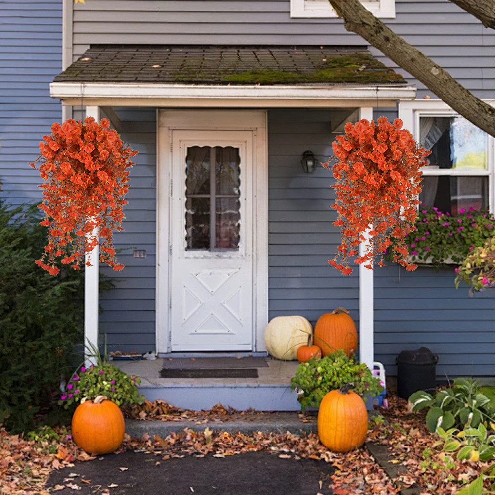 Kunstblumenstrauß 2 Bündel Herbststrauß Künstlich Kunstblumen Herbstzweige günstig online kaufen