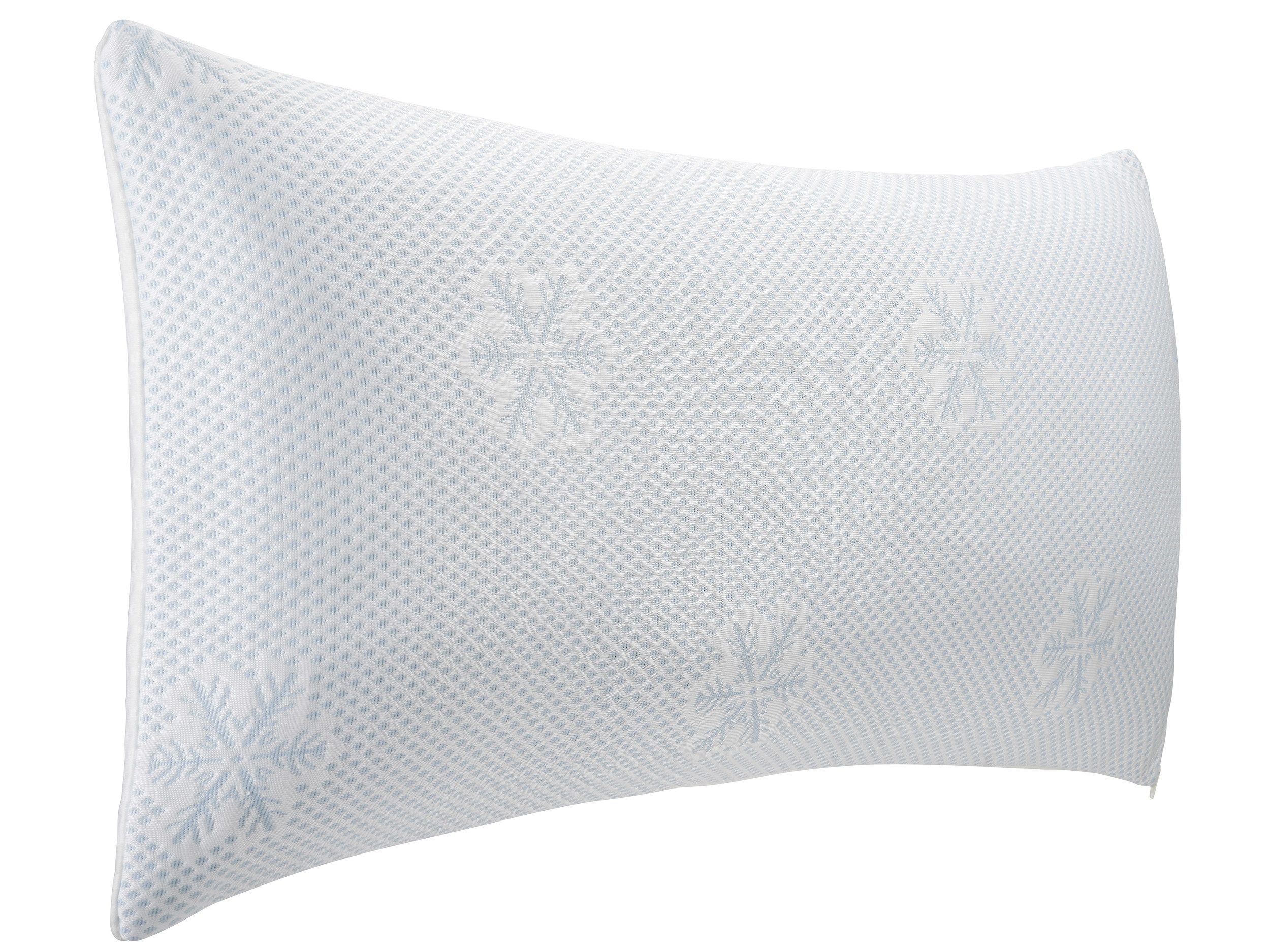 Nightlife Kopfkissen Nightlife Wendekopfkissen mit Kühleffekt für jede Jahreszeit, Füllung: viskoelatische Schaumstäbchen, Seitenschläfer, Bauchschläfer, Rückenschläfer, Wendekissen mit mit druckentlastendem Viskoschaum