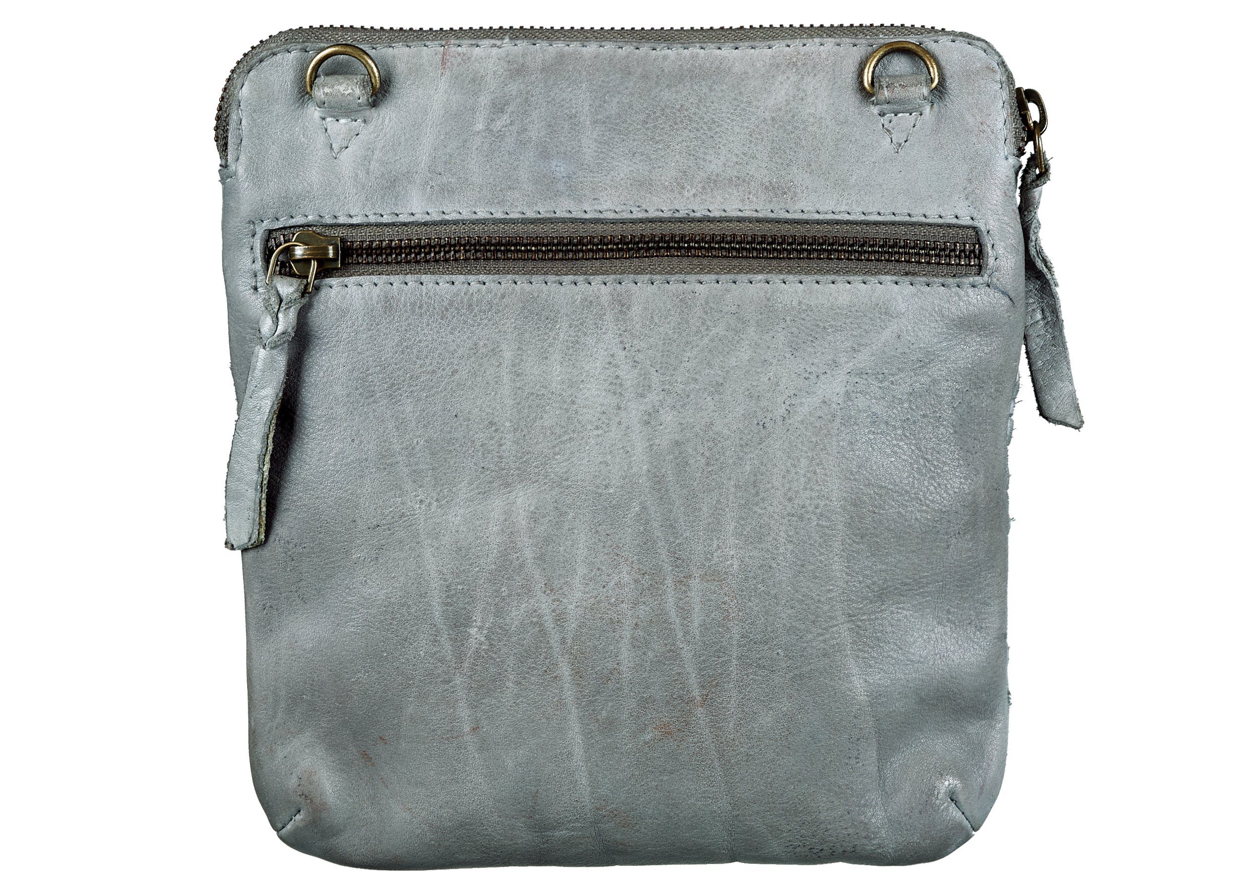 Hunt minibag, Mini & braided Bull grey Bag geflochten