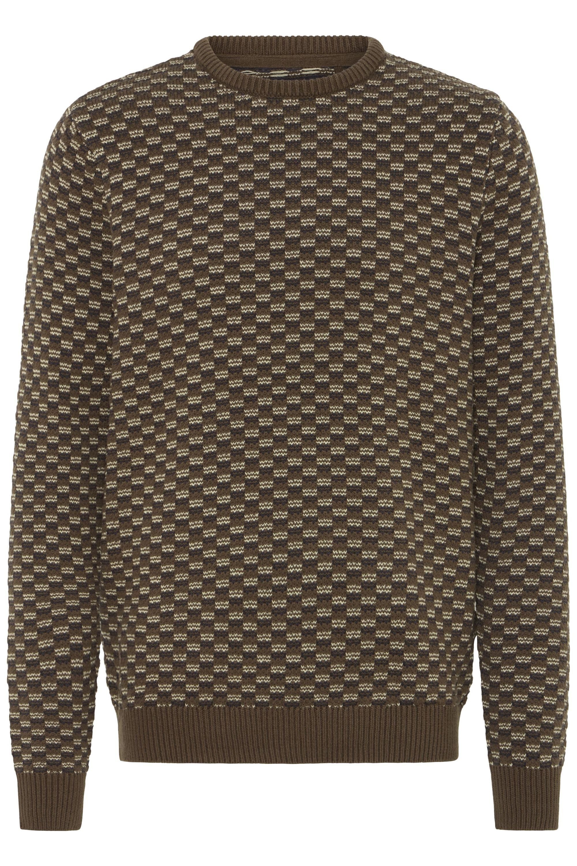 Blend Strickpullover BHBalen Klassischer Grobstrickpullover mit Zopfmuster günstig online kaufen