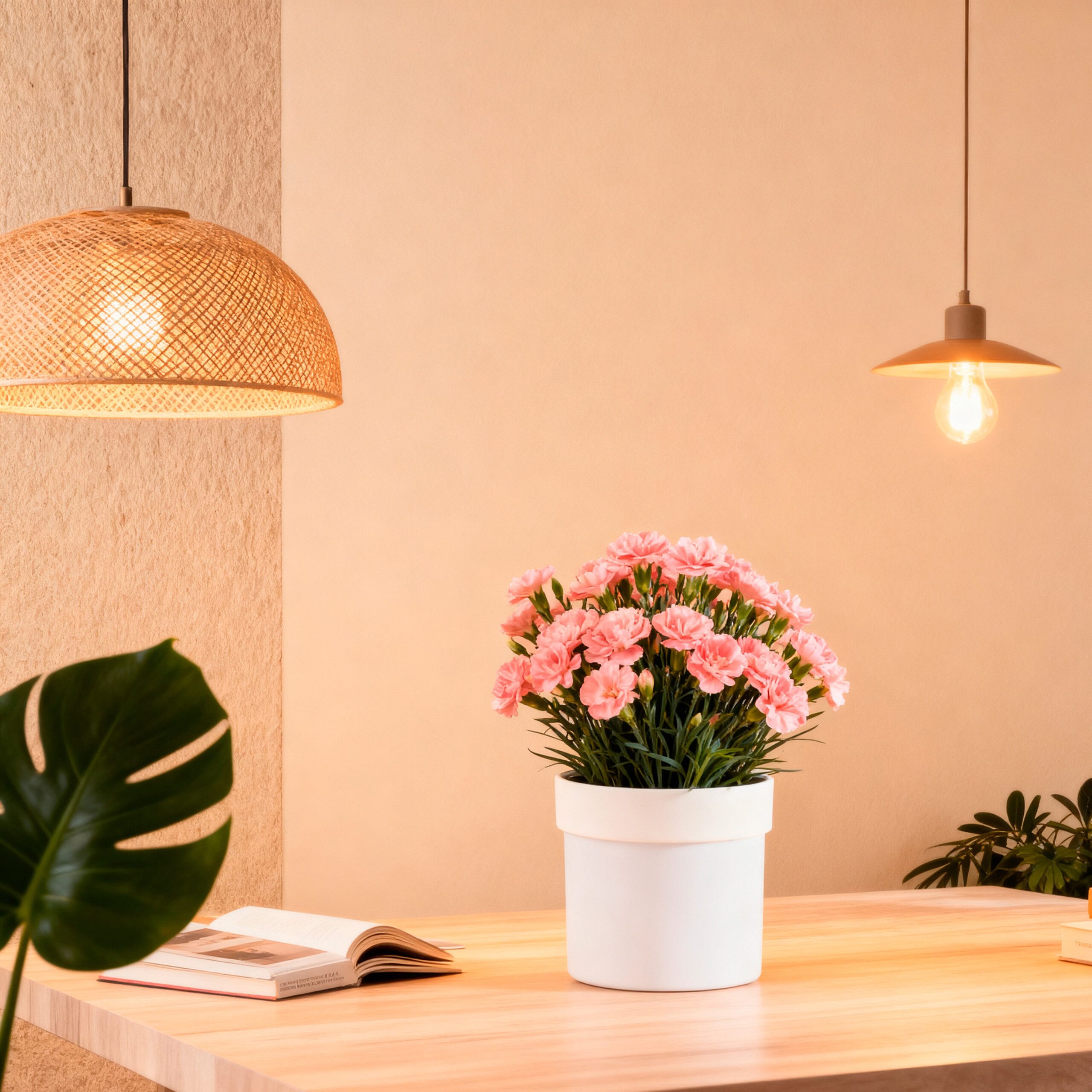 relaxdays Schlüsseltresor Blumentopf Safe mit 2x Schlüsseln, weiß