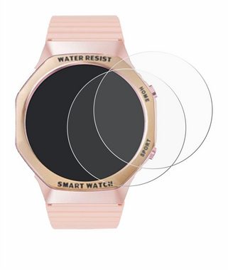 BROTECT Schutzfolie für Mutoy Smartwatch 1.32" (rund), Displayschutzfolie, 2 Stück, Folie klar