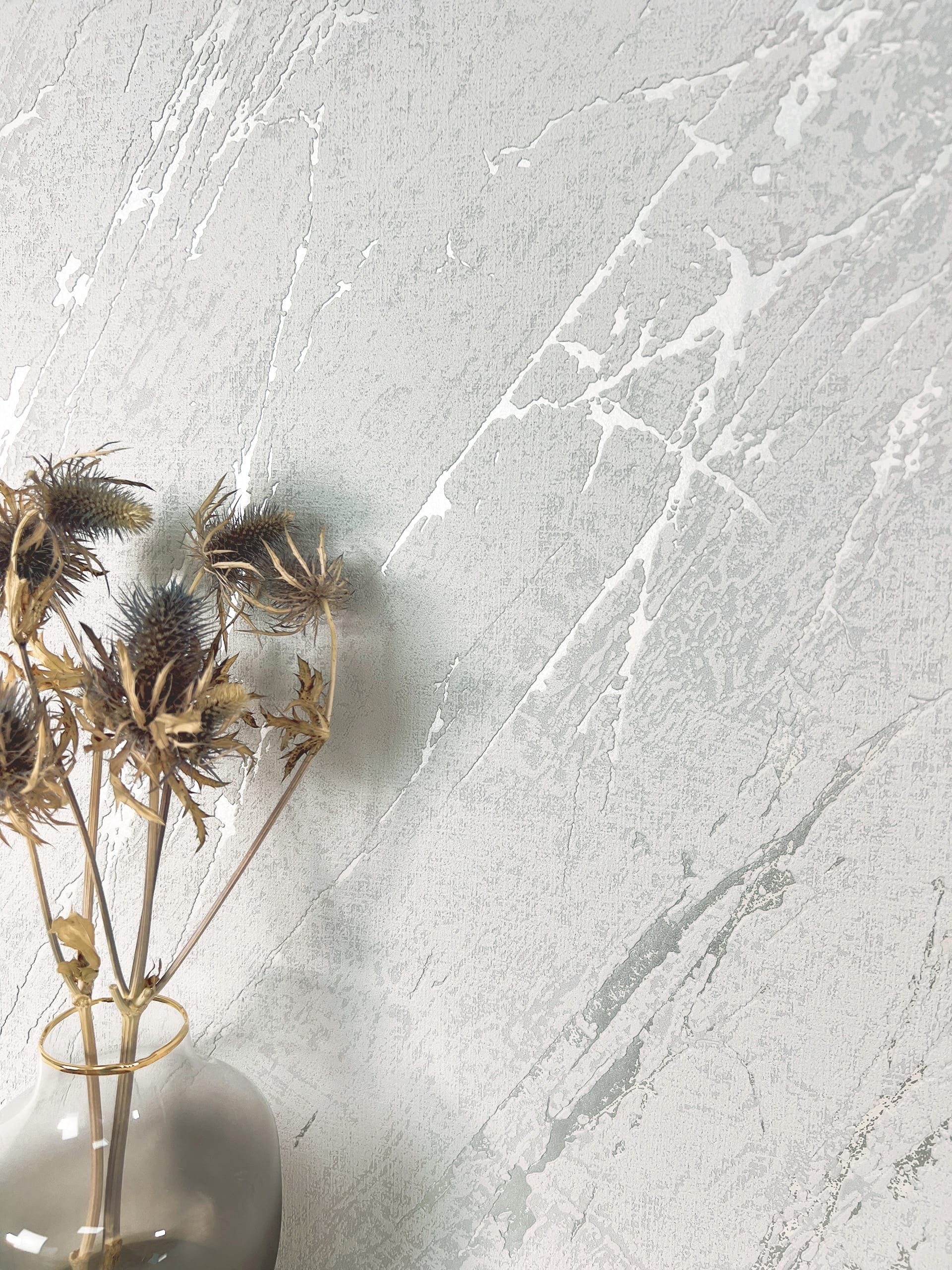 Newroom Vliestapete, Grau Tapete Modern Marmor - Marmoroptik Marmor-Tapete günstig online kaufen