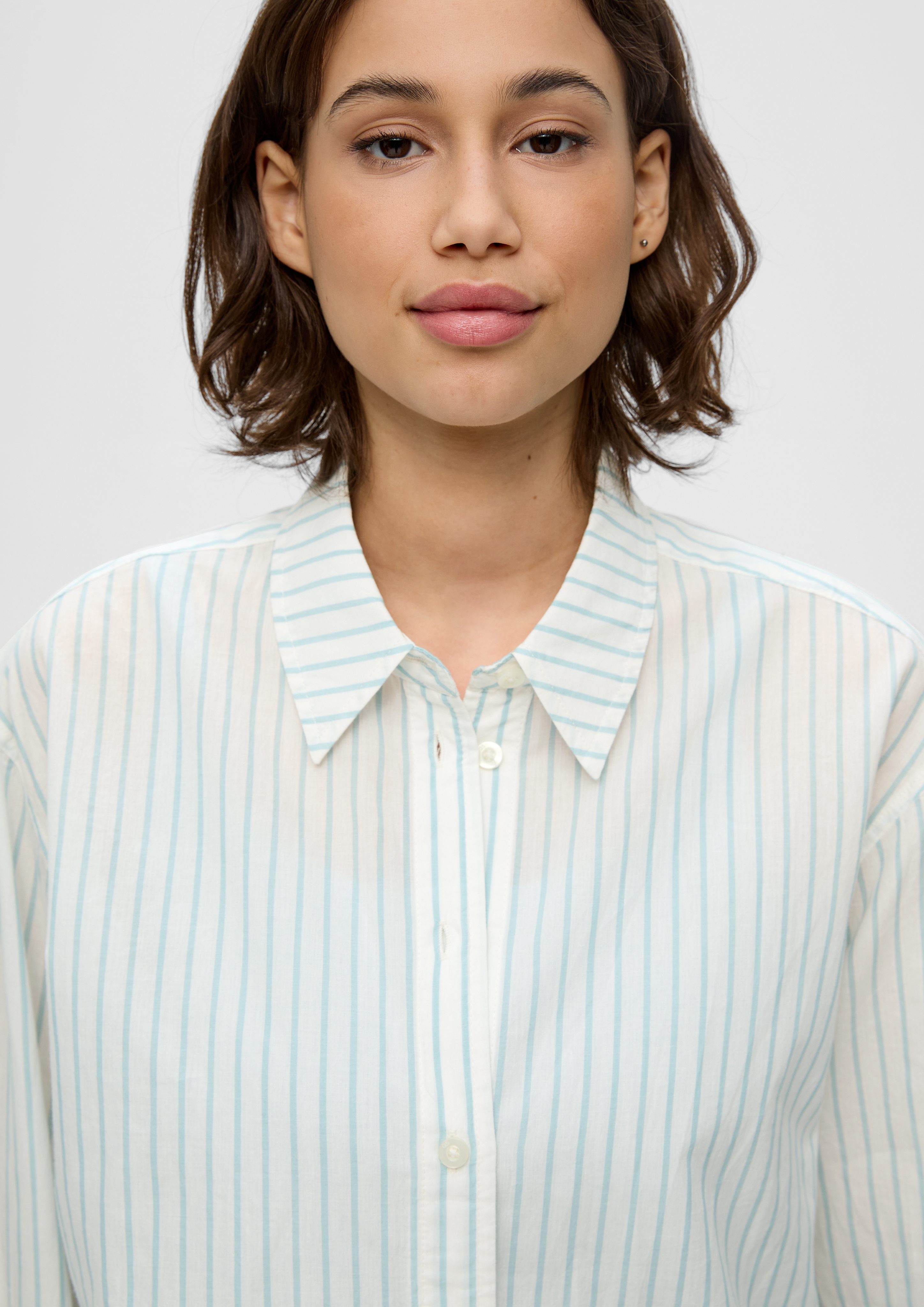 QS Langarmbluse Longbluse mit Streifen günstig online kaufen