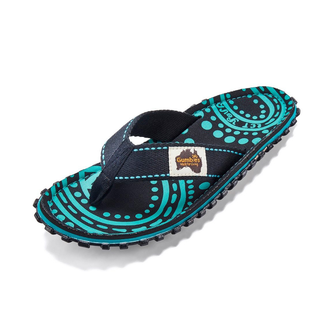 Gumbies Vegane Flip Flops - Ergonomisch geformtes Fußbett - Herren und Damen Zehentrenner Kühles & atmungsaktives Fußbett aus strapazierfähiger Canvas-Baumwolle