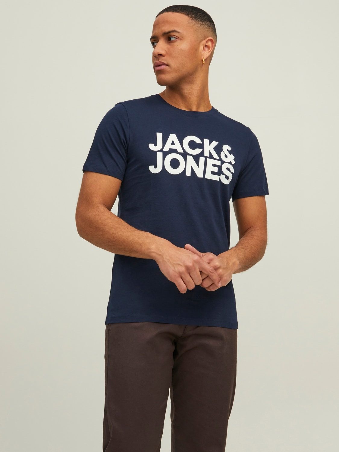 Jack & Jones T-Shirt Basic mit Marken-Logo Aufdruck günstig online kaufen