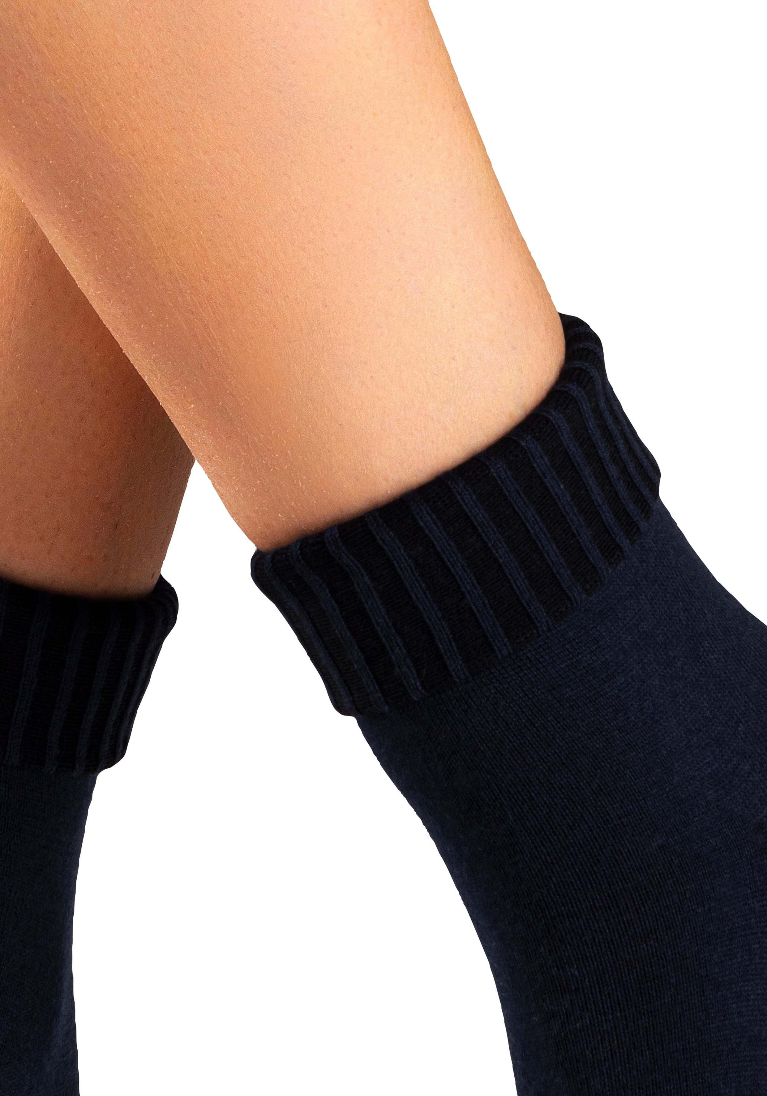 Lavana Umschlagsocken Wollsocken, Basic Damen (Packung, 3-Paar) fein gestrickt mit 53% Wolle – Bild 3 von 5