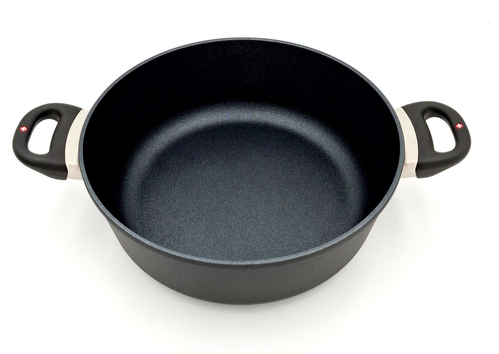 Swiss Diamond Kasserolle XD6928IC Antihaft-Bräter Kasserolle mit Glasdeckel 28cm 5L