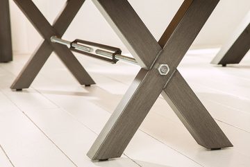 riess-ambiente Sitzbank THOR 180cm natur / anthrazit (Einzelartikel, 1-St), Esszimmer · Massivholz · Metall · Industrial