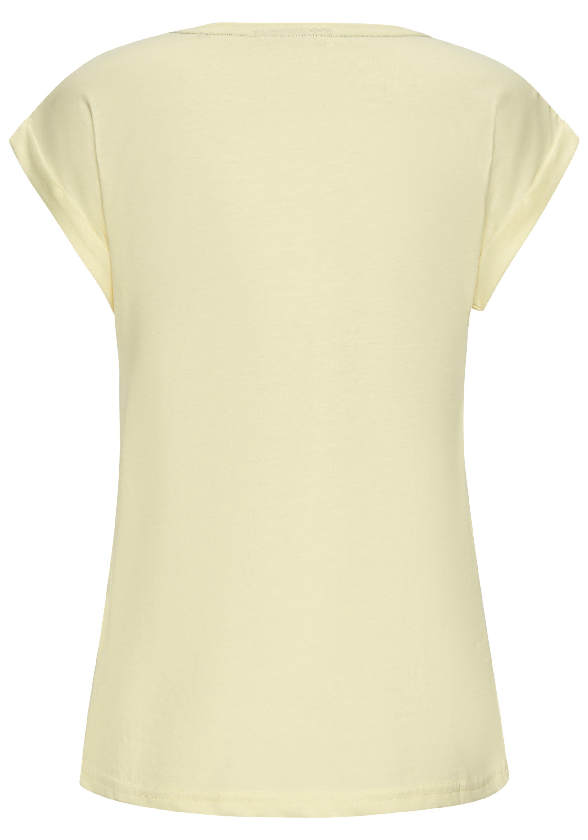 Elbsand T-Shirt Eldis mit Logodruck, Kurzarmshirt aus Baumwoll-Mix, sportlich-casual