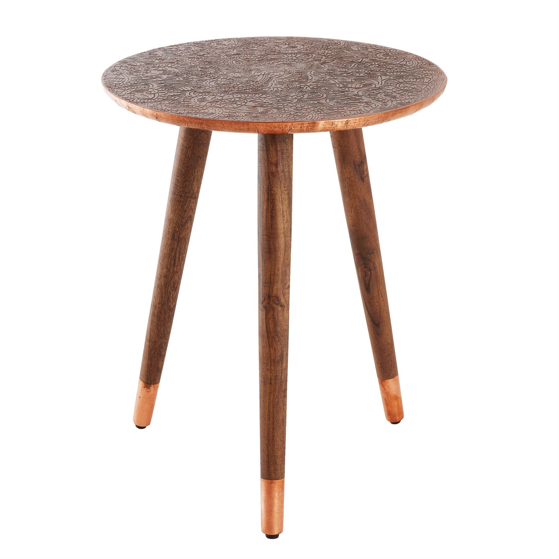 riess-ambiente Beistelltisch ALCAZAR 50cm antik kupfer / braun (Einzelartik günstig online kaufen