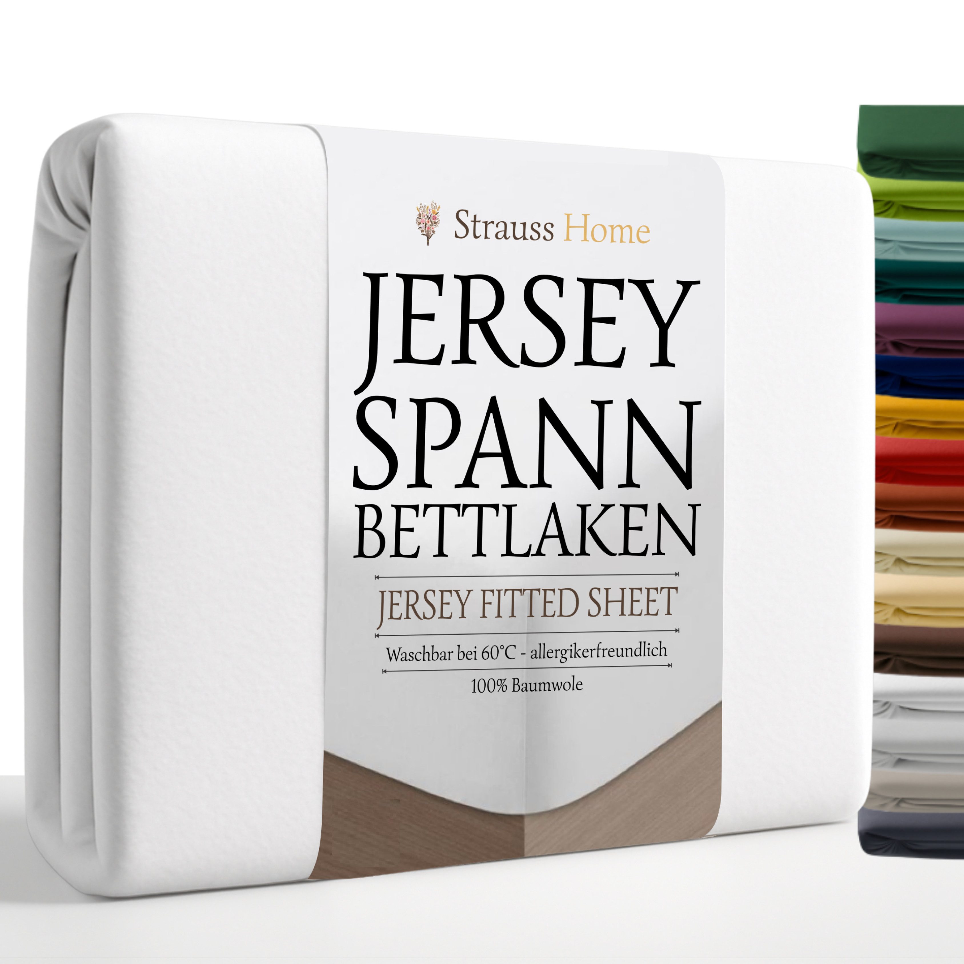 Strauss Home Spannbettlaken Premium, Gummizug: Rundumgummi, günstig online kaufen