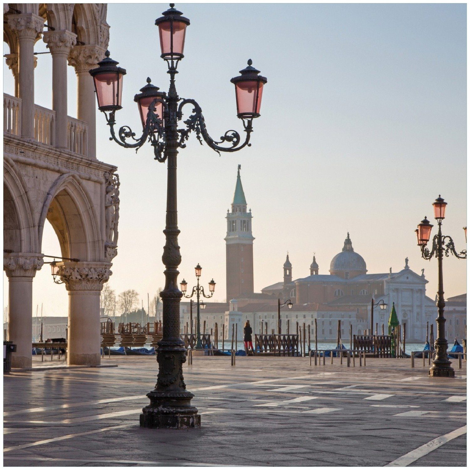 Wallario Memoboard Venedig - Dogenpalast, Markusplatz und San Giorgio Maggiore II