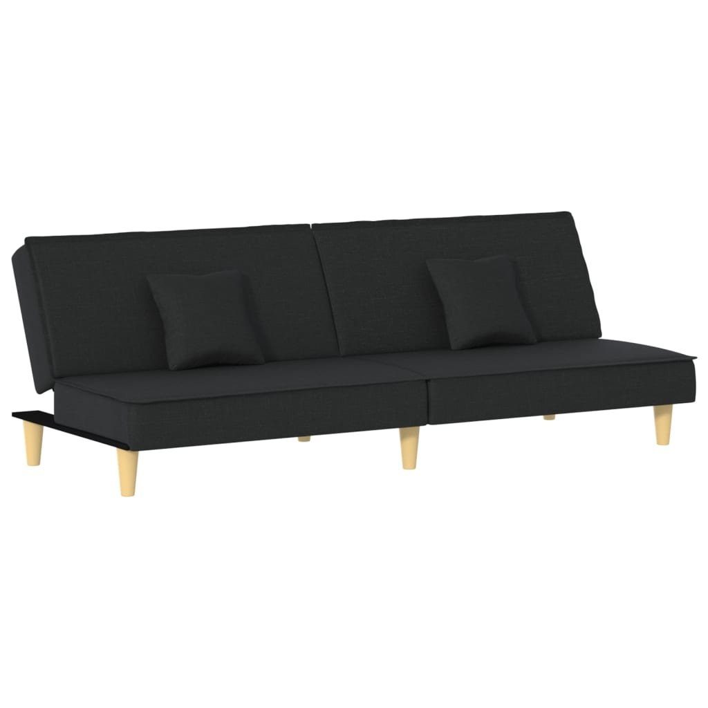 vidaXL Sofa Schlafsofa Schwarz Stoff