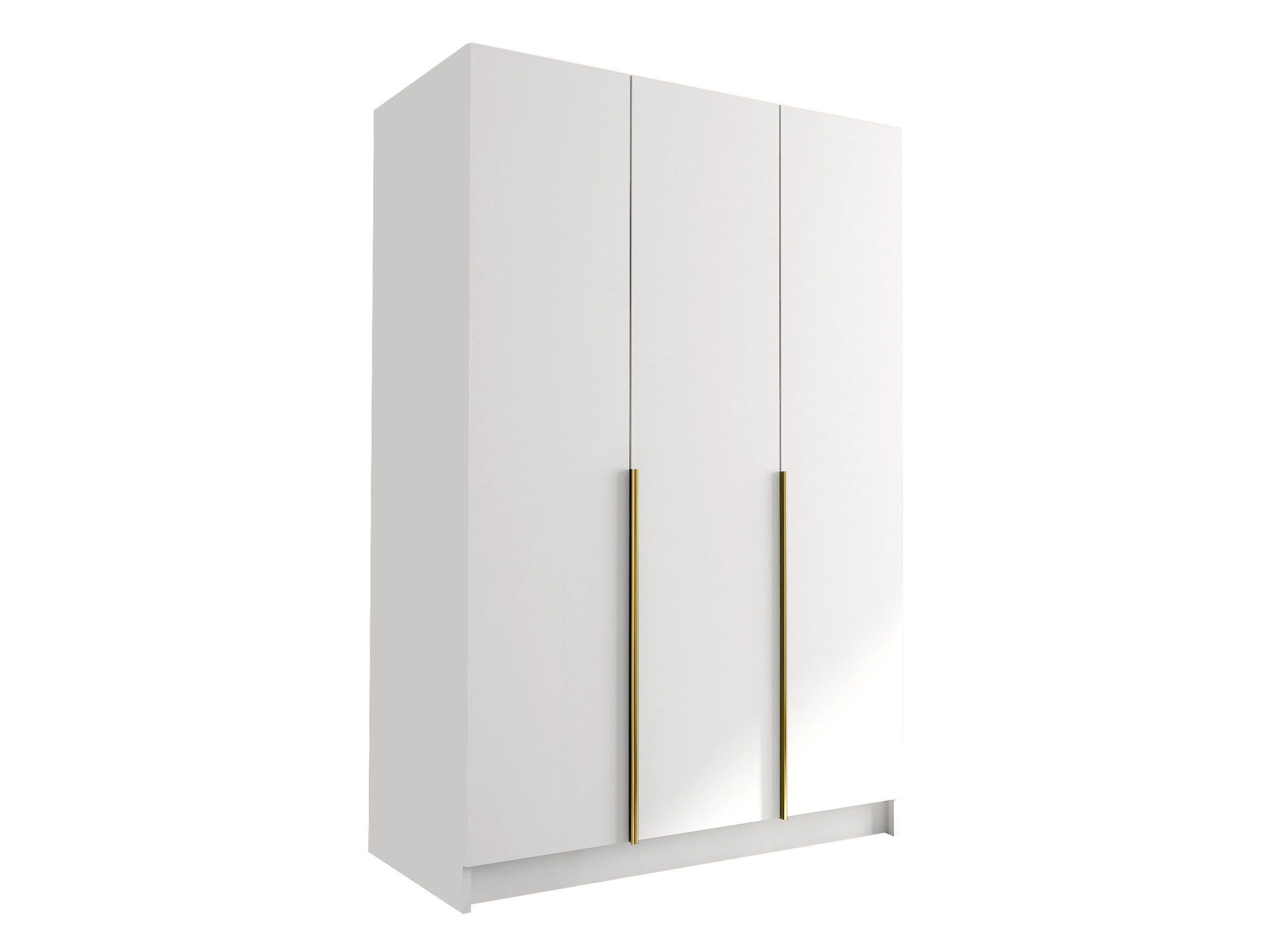 MIRJAN24 Kleiderschrank Calia I (mit drei Drehtüren) Kleiderstange, Metallgriffe