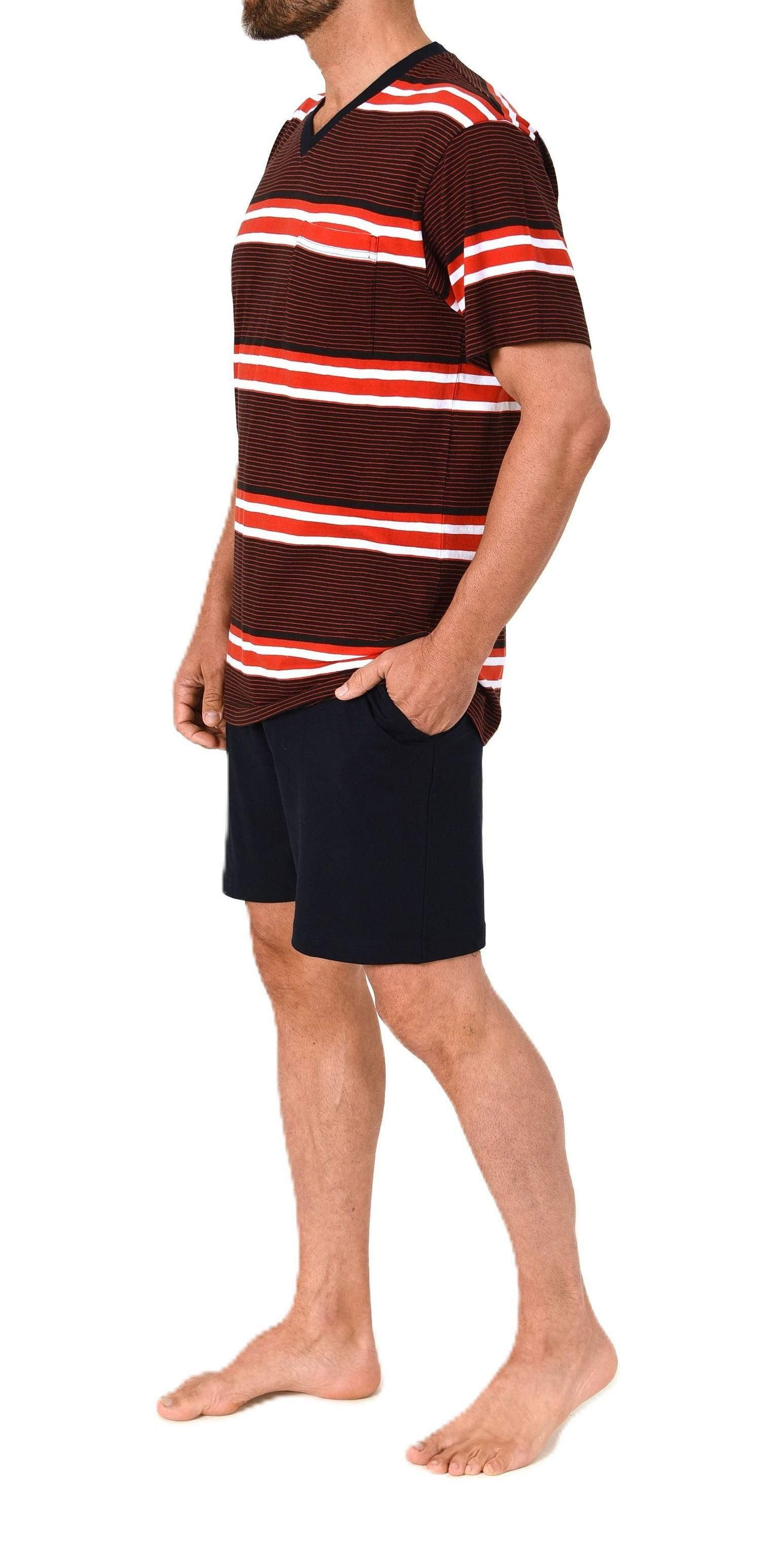 Normann Pyjama Normann Herren Schlafanzug kurzarm Shorty - auch in Übergrössen