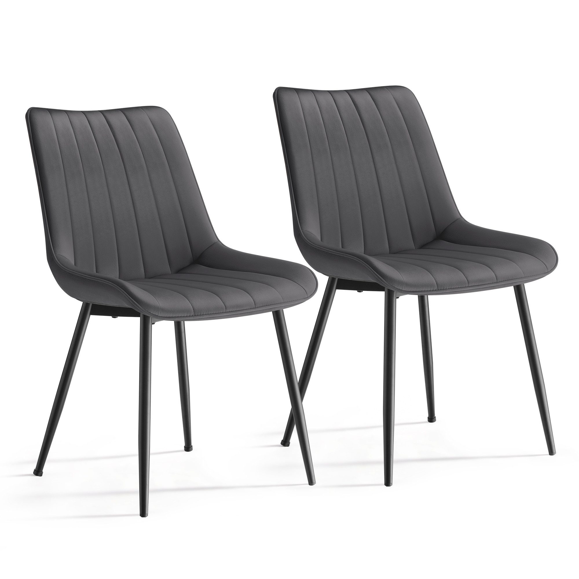 SONGMICS Esszimmerstuhl Stuhlset – Polsterstühle, Moderner Küchenstuhl. Samt (2 St), Küchenstuhl, Samt,Polsterstuhl, bis 120 kg, ERGONOMISCHES DESIGN