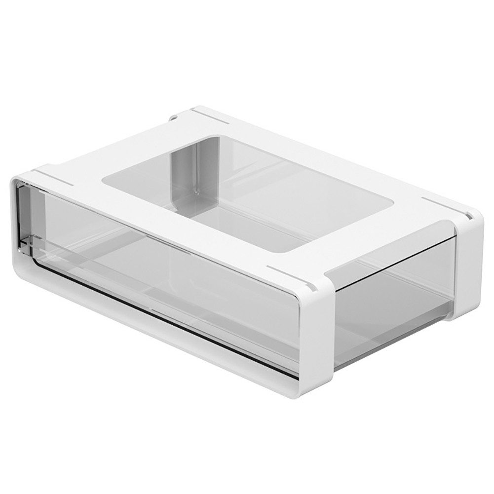 GarveeMore Bettanlage Ziehen Sie unter dem Desktop-Organizer heraus ziehen Sie die Regalschu, Kunststoff-Aufbewahrungsorganizer für SpeisekammerregaleBadezimmerHome