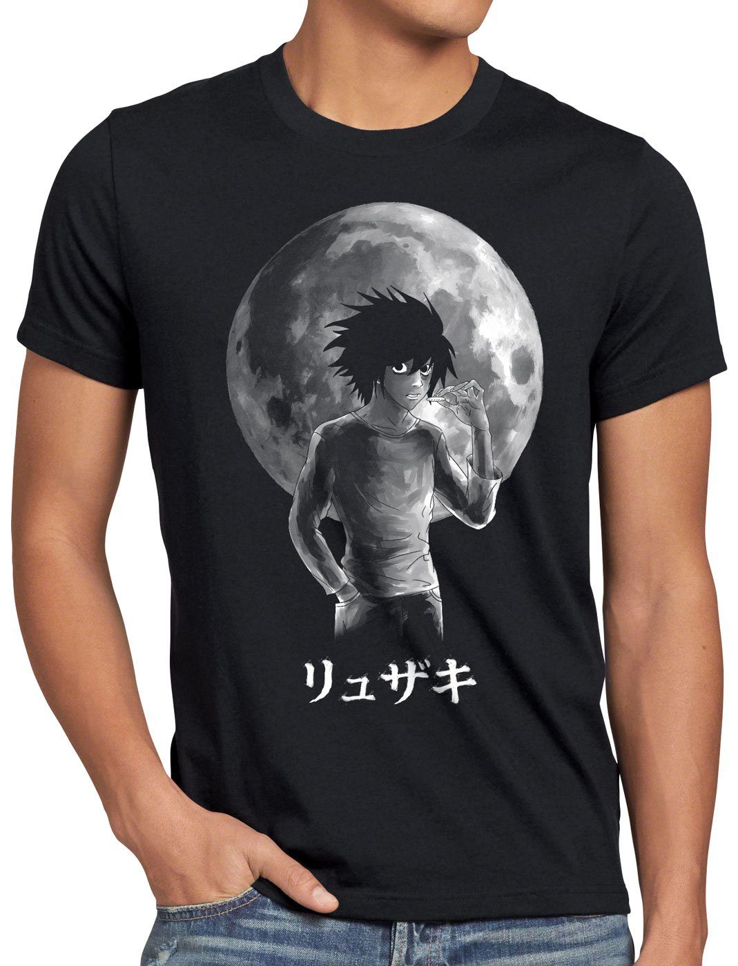 anime L manga Herren note yagami style3 Print-Shirt Death T-Shirt