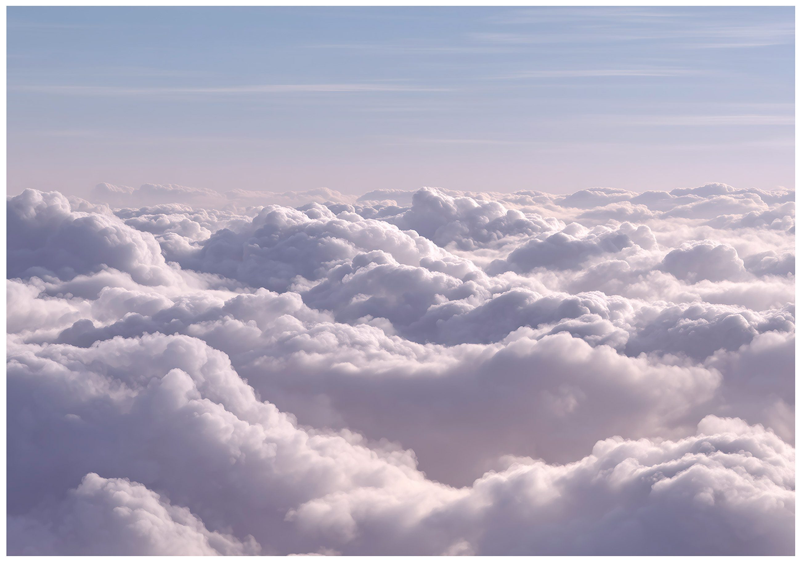 Wallarena Fototapete Wolken Himmel - Mehrfarbig - Modern - Vlies - Schlafzimmer, glatt, (3 St), 150x105cm