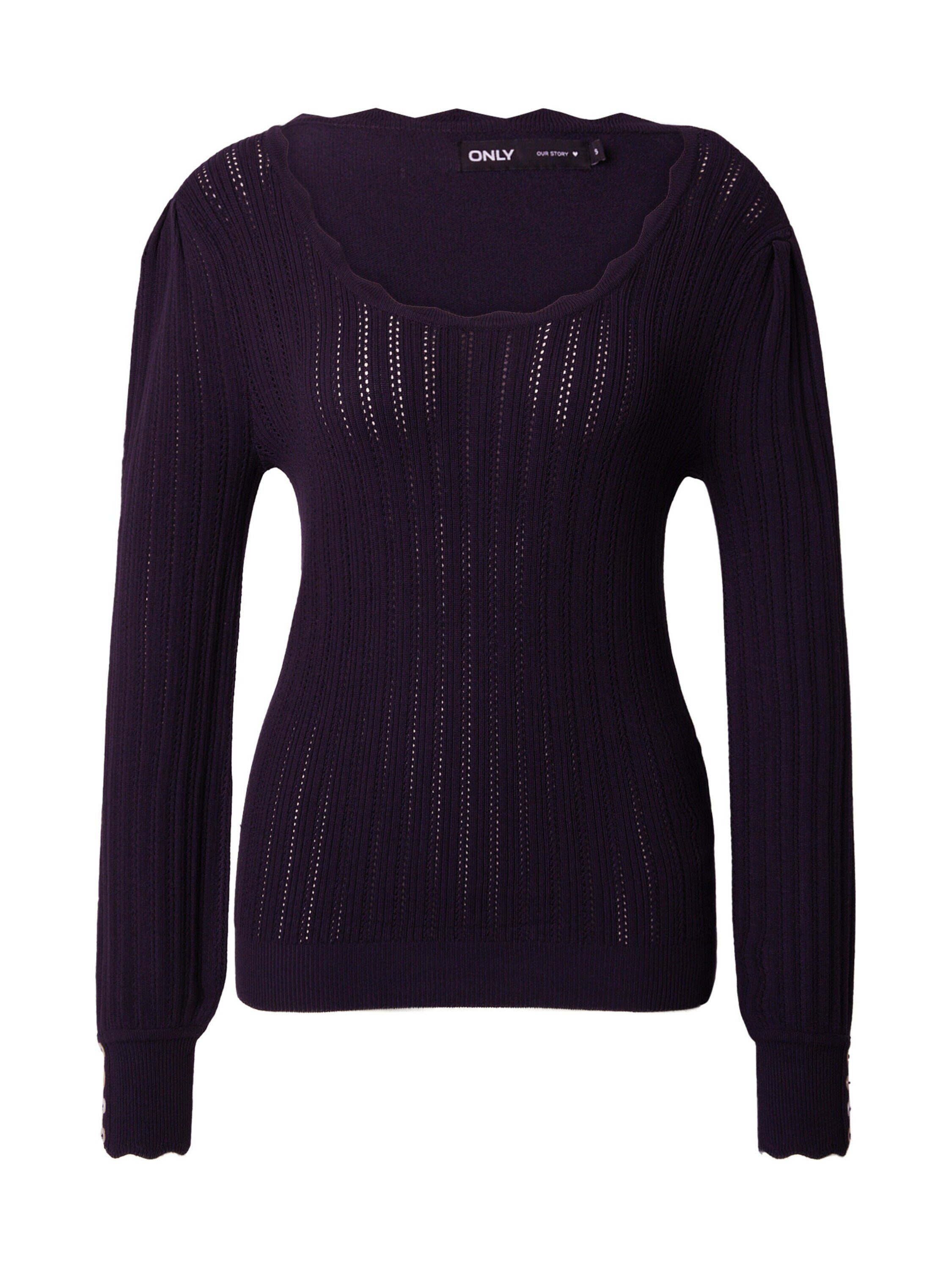 Only - Onlwild Ls Jq Long O-Neck Cc Knt - 4508859 Aqua Foam Whitecap Gray
