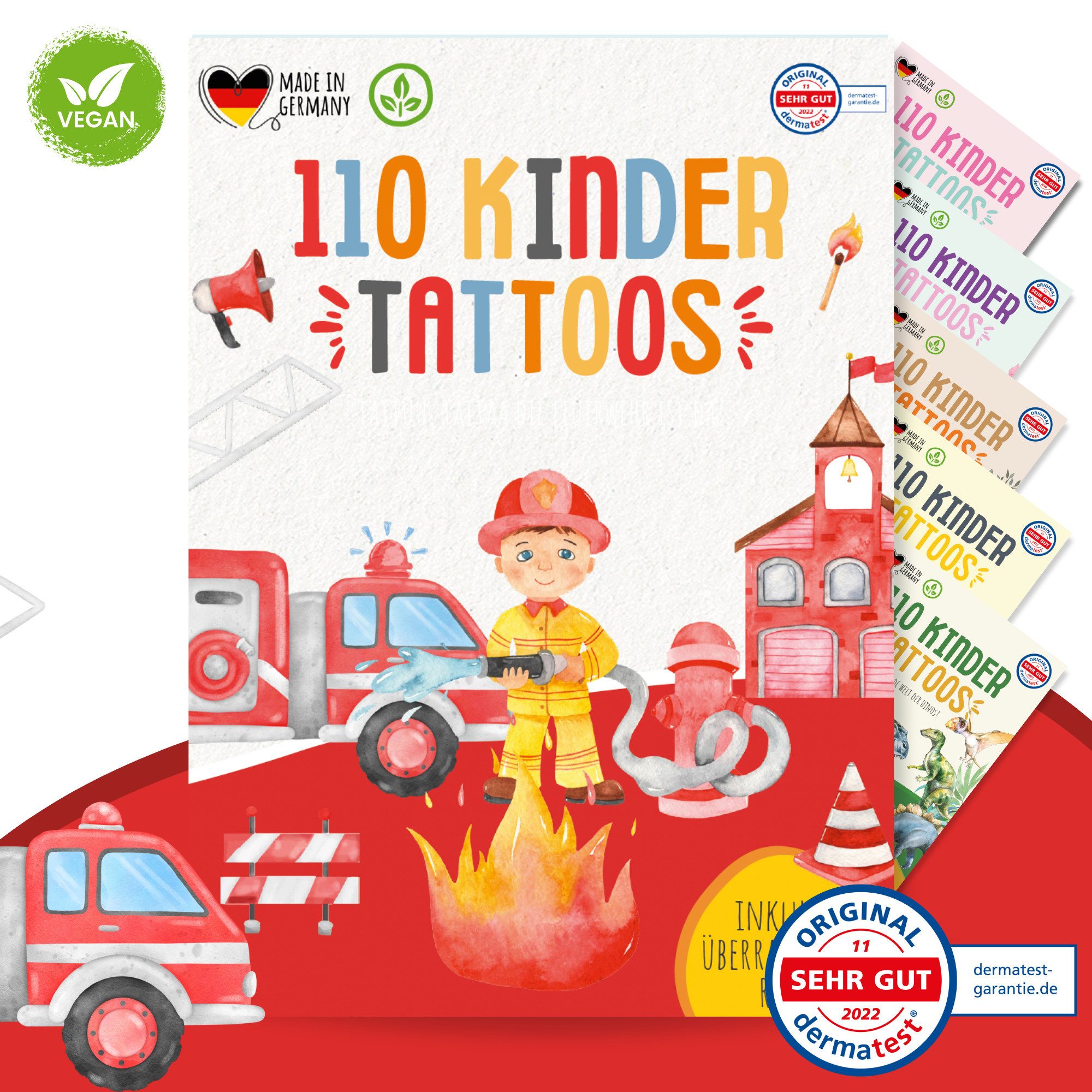 MeinBaby123® Kindertattoo 110 hautfreundliche Hauttattoos für Kinder, Geschenk Kinder, Mitgebsel Kindergeburtstag