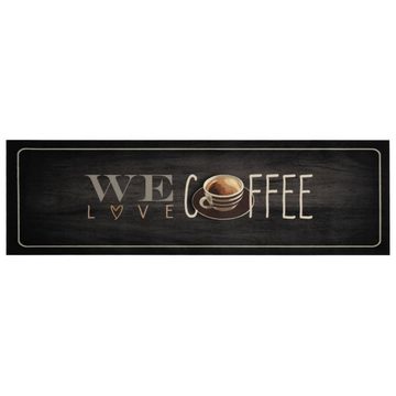 Fußmatte Küchenteppich Waschbar Kaffee 45x150 cm Samt, vidaXL, Rechteckig